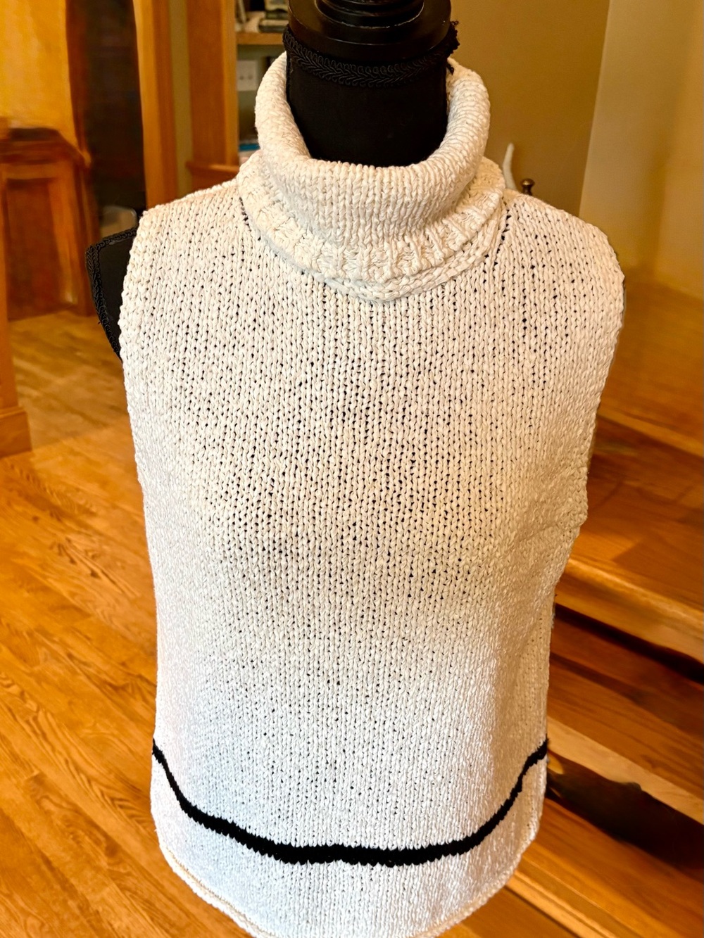 Vintage 90s Norton McNaughton Sleeveless Turtleneck Sweater